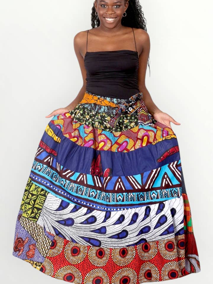 Patch Skirt/ Maxi - KVZ77 for wholesale by India Batik