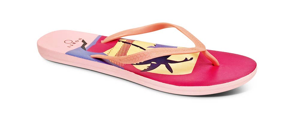 The Norty Brand - Wholesale Flip Flops - Women's - Norty Womens EVA Flip Flop Sandal Sunset Palm Prepack 22019B3