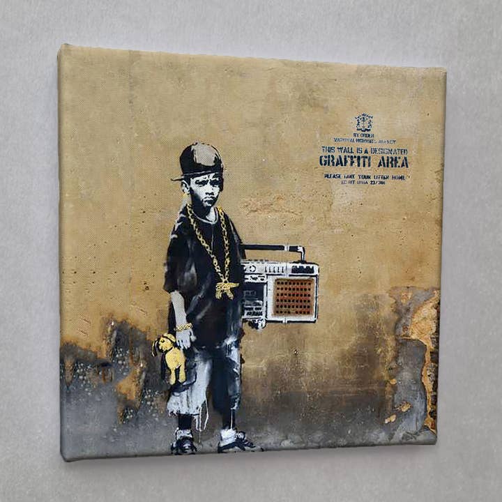 #01180 Impressão de Tela de Arte Hip Hop Street por atacado de Eicie
