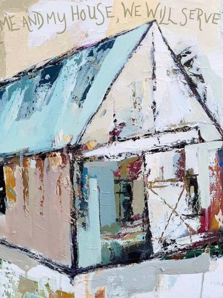“As For Me And My House” 8x10 Print for wholesale by The Painted Katie