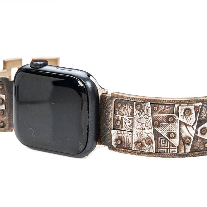 Cinturino per Apple Watch Gaudí in Argento - Largo per la vendita all'ingrosso da parte di Watchcraft