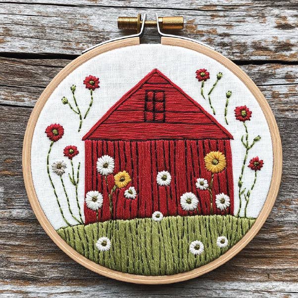 Grange rouge pour la vente par Darby & Windsor