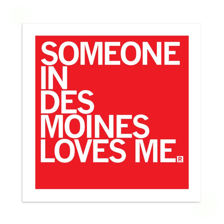 Någon älskar mig DM klistermärke för wholesale av RAYGUN