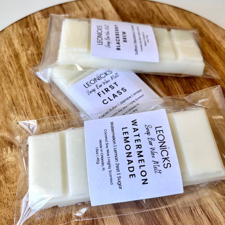 Snap Bar Wax Melts for wholesale by Leonicks LLC