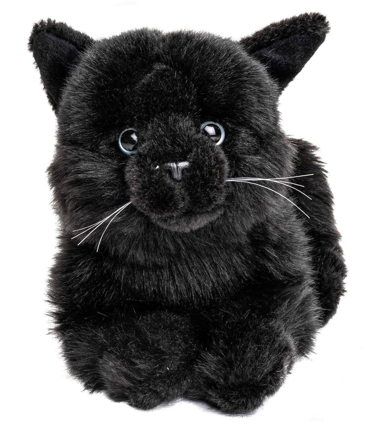 Uni Toys - Vendita all'ingrosso Peluche - Bambini e neonati - Gatto nero sdraiato morbido - 20 cm di lunghezza - peluche coccoloso1