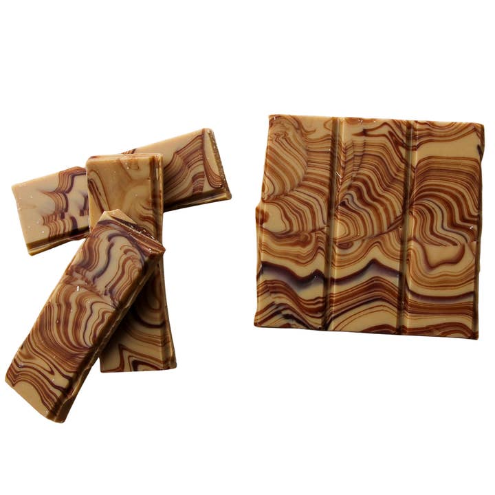 Agate Bar | Caramelized White Chocolate Bar for wholesale by Wildflower Chocolate