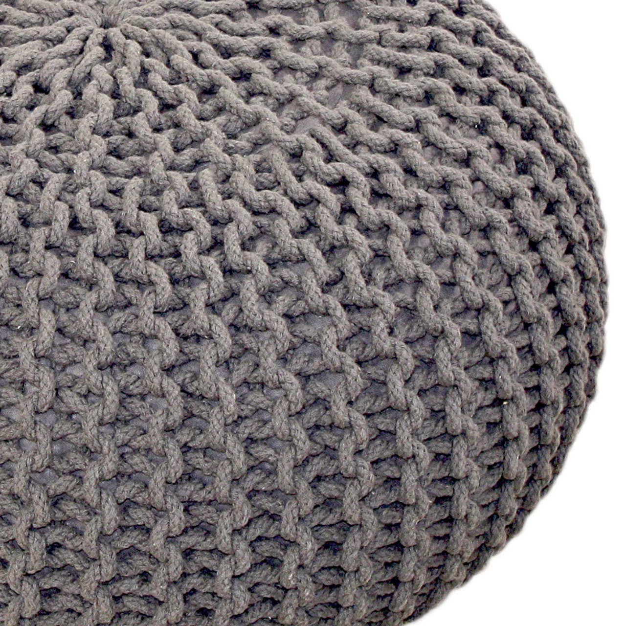 Voglrieder - Wholesale Pouf - Pouf, diameter 55 cm, knitted stool, pouf, pouf, floor cushion, large41