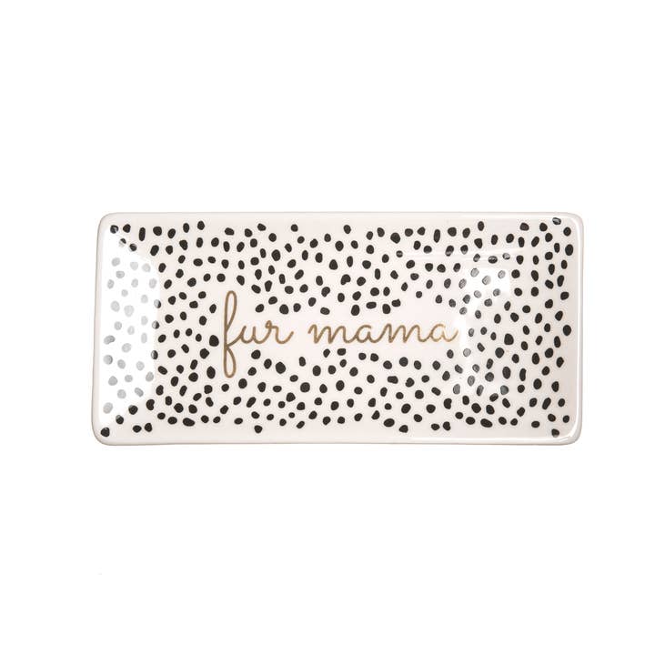 SALE Trinket Tray, Fur Mama for wholesale by Totalee Gift