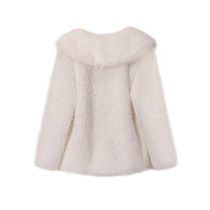 Marayn - Wholesale Fur/Faux Fur Coat - Women's - Chic Faux Fur Lapel Coat AutumnWinter Womens Style23