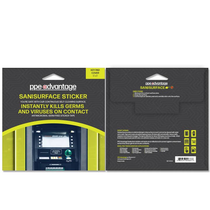 PPE Advantage - Wholesale Tape - Sanisurface® - Antimicrobial Germ Free Sticker Tape
