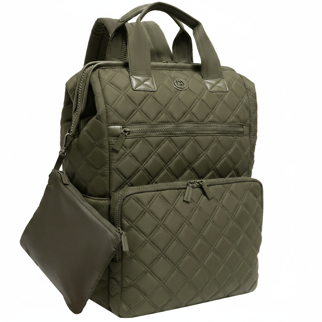 Magid - Wholesale Backpack - Women's - Joan & David Diamond Quilted Puffer Nylon Square Laptop Backpack6