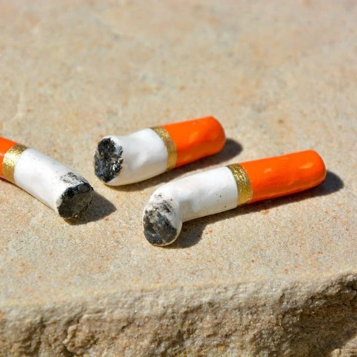House of Savage - Wholesale Decorative Tabletop Object - CERAMIC CIGARETTES - SET OF THREE