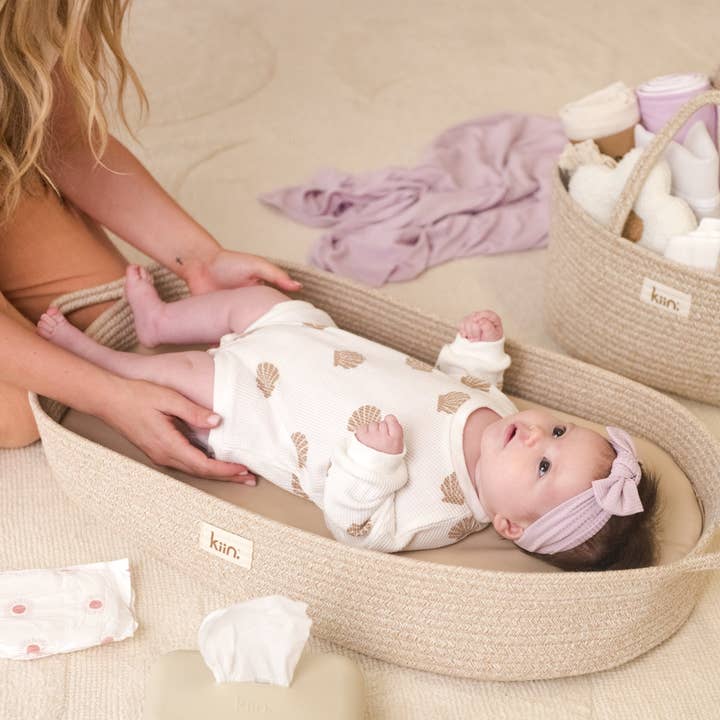 Kiin Baby - Wholesale Changing basket – Baby - Cotton Rope Change Basket1