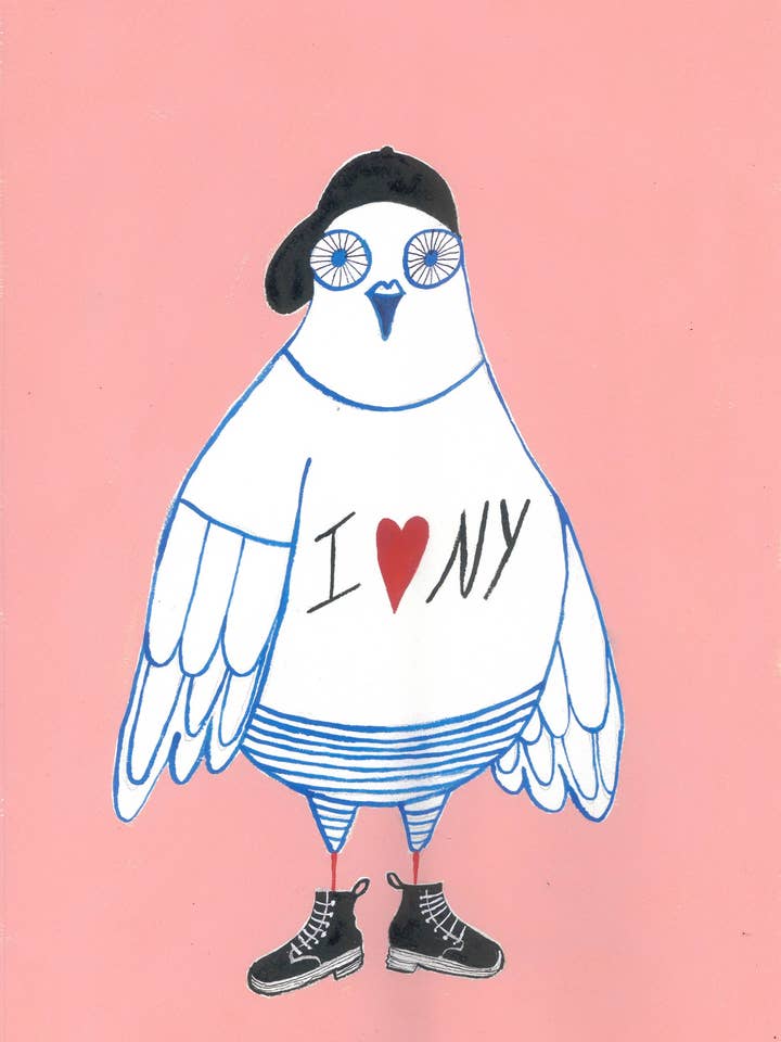 Ik hou van NY Duif voor wholesale door Juni BK