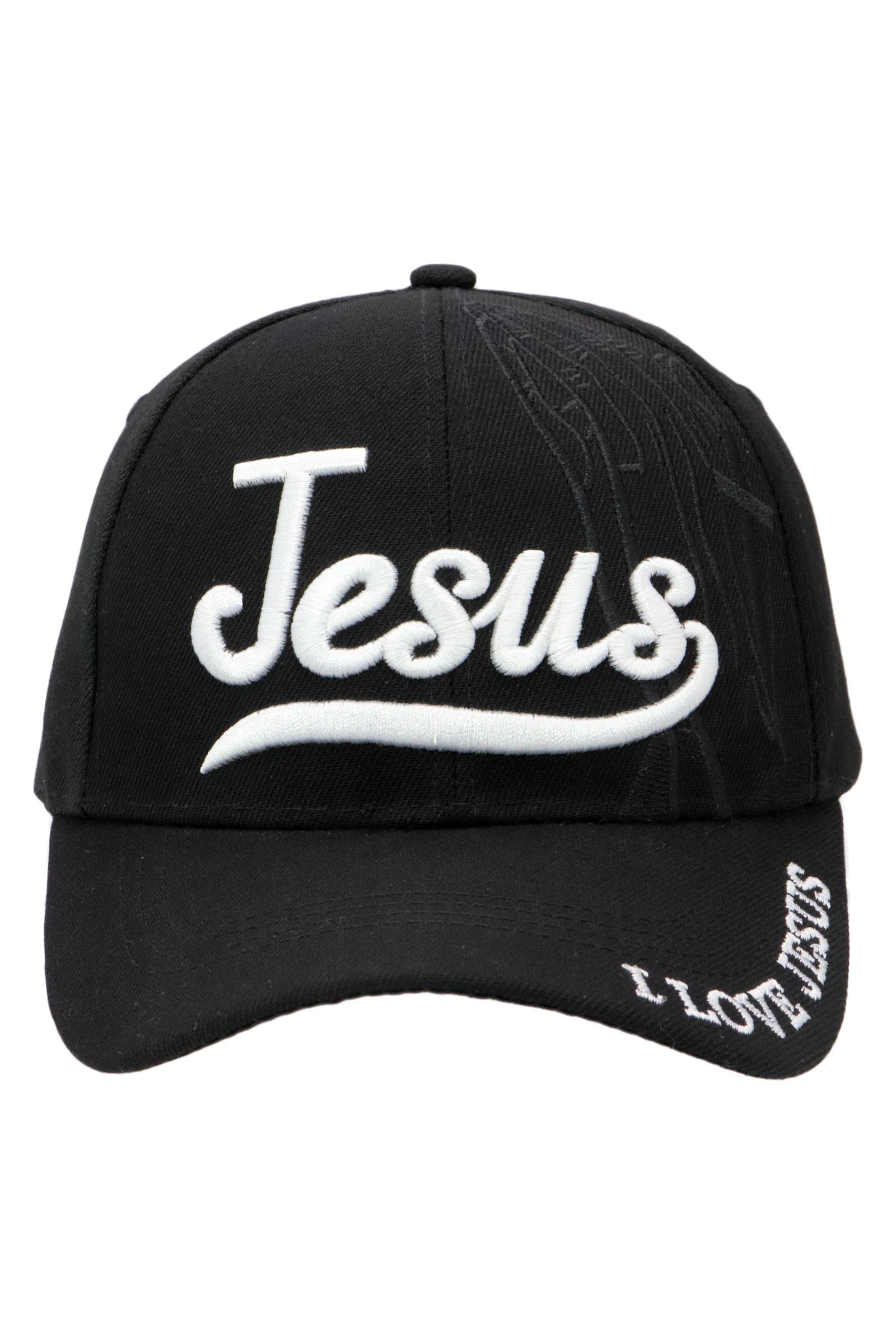 Cap Zone - Wholesale Baseball Cap - Unisex - Jesus Script Logo Praying Hands Baseball Cap2