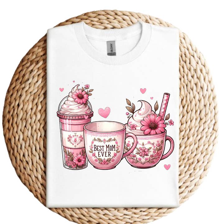 Mama and Littles Apparel - Wholesale Screen Printed T-Shirt - Women's - Best Mom Ever Women's Graphic Tee