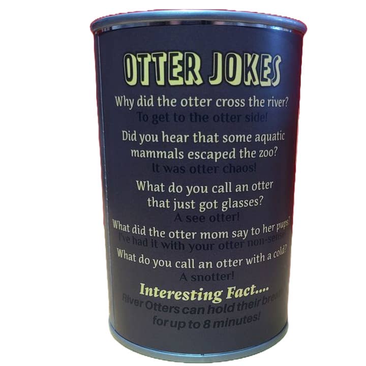 Canned Gifts - Wholesale Stuffed/Plush Toy - Kids & Baby - Otis the Canned Otter Stuffed Animal Plush w/Funny Jokes