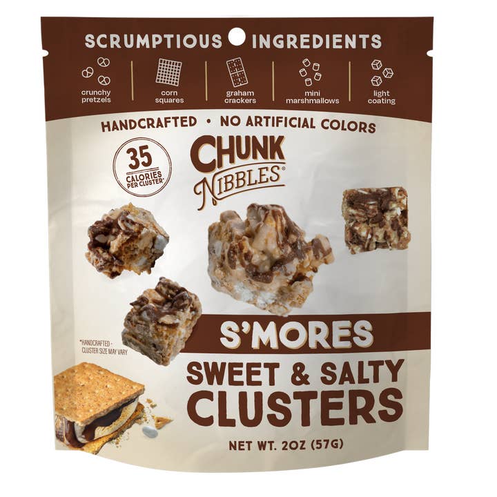 S'mores Chunk Nibbles 2oz Pack de Snacks pour la vente par Chunk Nibbles