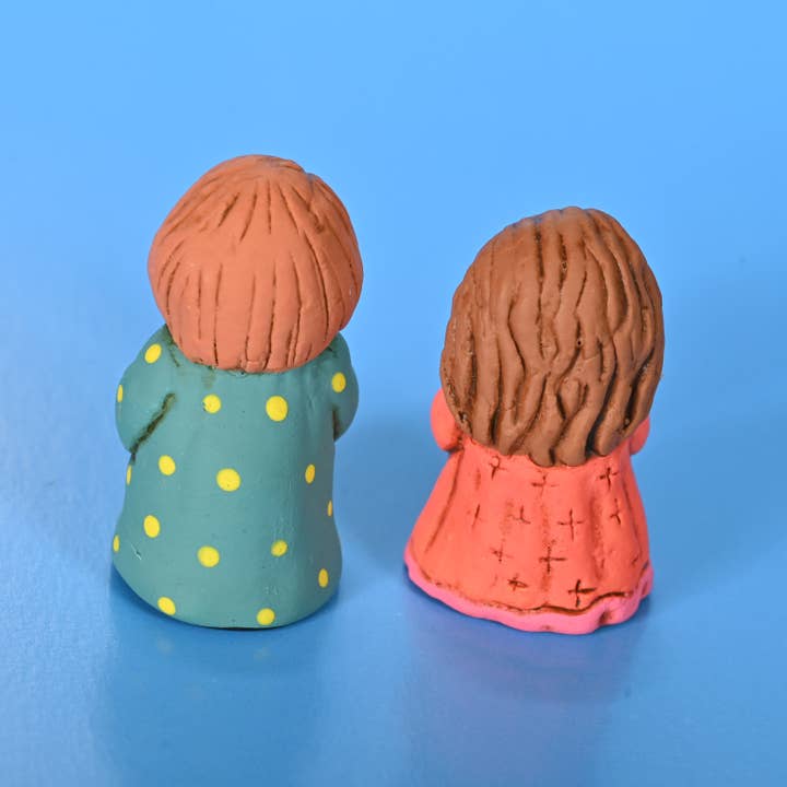 Lucuma Designs - Wholesale Nativity Scene Decor - Cozy - Mini Nativity Set of 6, 1" H - Artist Made3