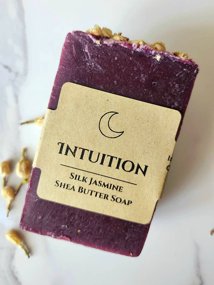 Silk Jasmine Organic Shea Butter Intuition Soap for wholesale by Three Witches Tea Shop