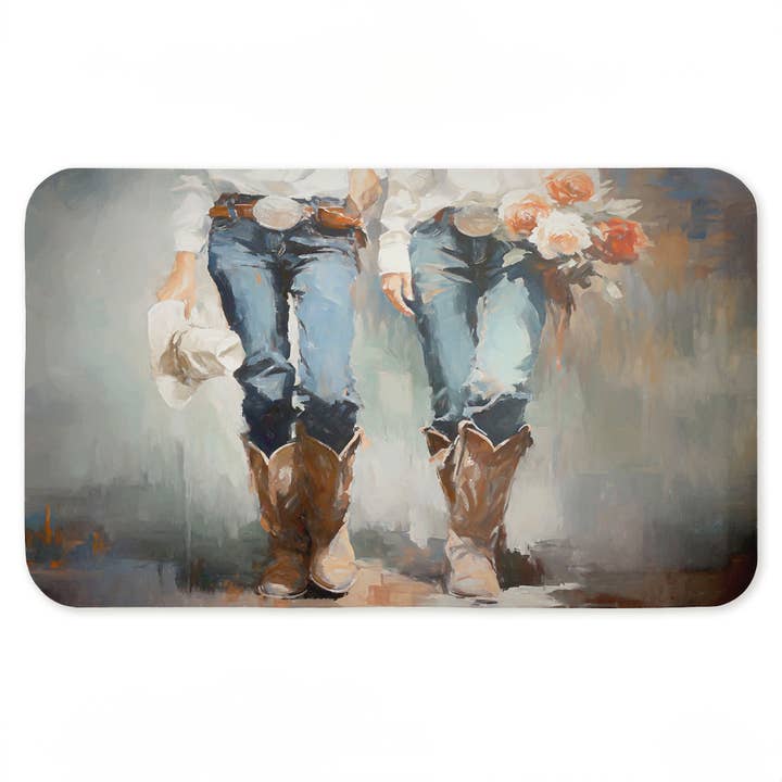 Stupell Industries - Wholesale Floor Mat - Cowboy and Cowboy Themed Floor Mat, 30"x18"9