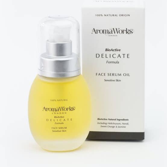 Delicate Face Serum Oil for wholesale by AromaWorks London