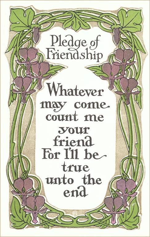 Found Image Press - Vente Autocollant - Autocollant SQ-08 Serment d'Amitié0