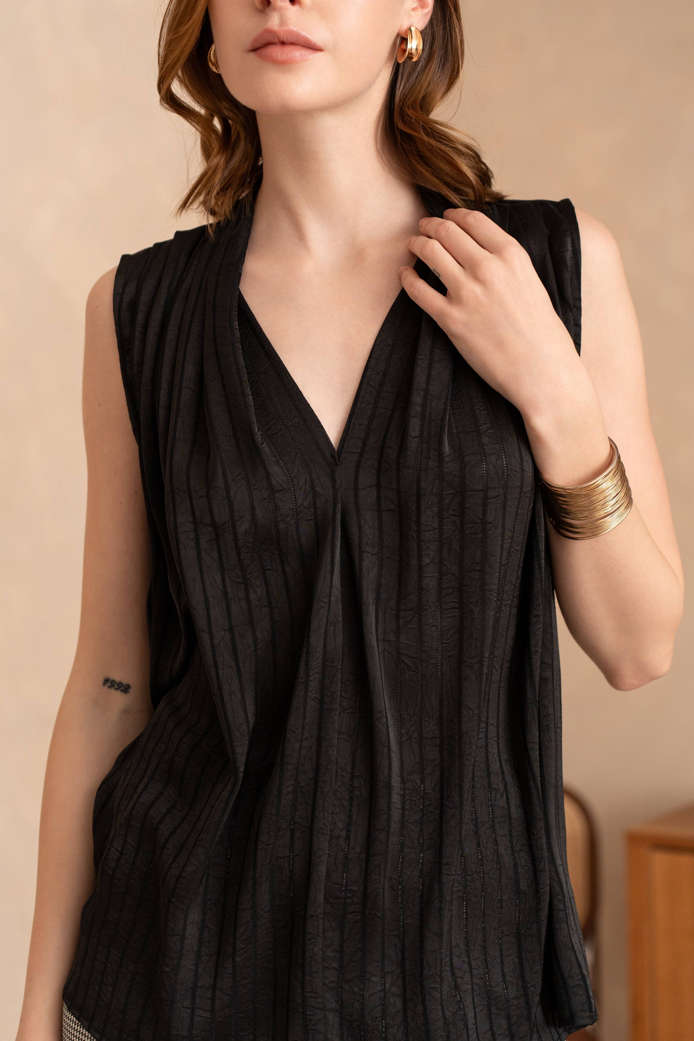 LULUMARY - Wholesale Blouse - Women's - Draped Top H71312