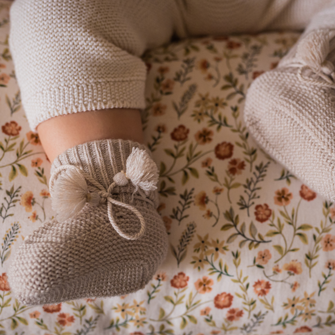 Gentil Coquelicot Paris - Wholesale Booties - Baby - Pearl baby slippers2