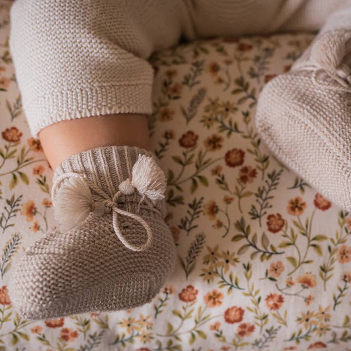 Gentil Coquelicot Paris - Wholesale Booties - Baby - Pearl baby slippers2