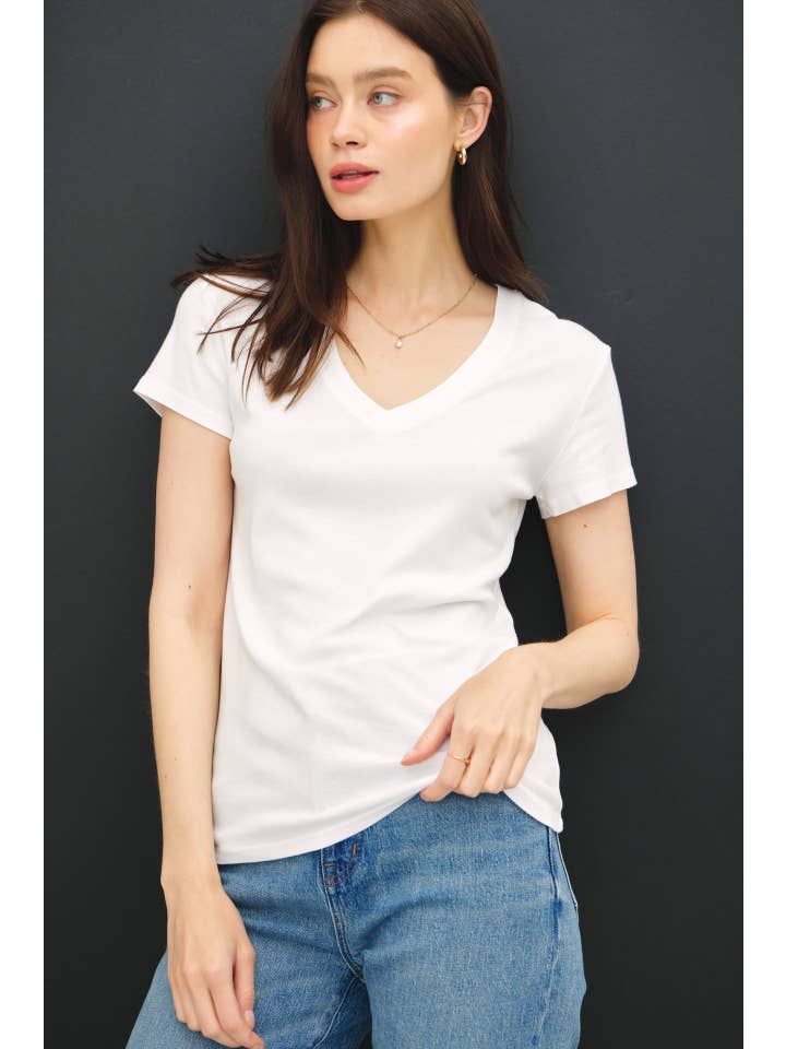 Be Cool - Wholesale T-Shirt - Women's - CLASSIC V-NECK SHORT SLEEVE SLIM T-SHIRT17