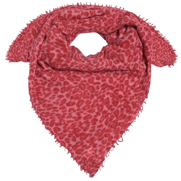 Cashmere Scarf Leo-cs in Coral for wholesale by cute stuff GmbH