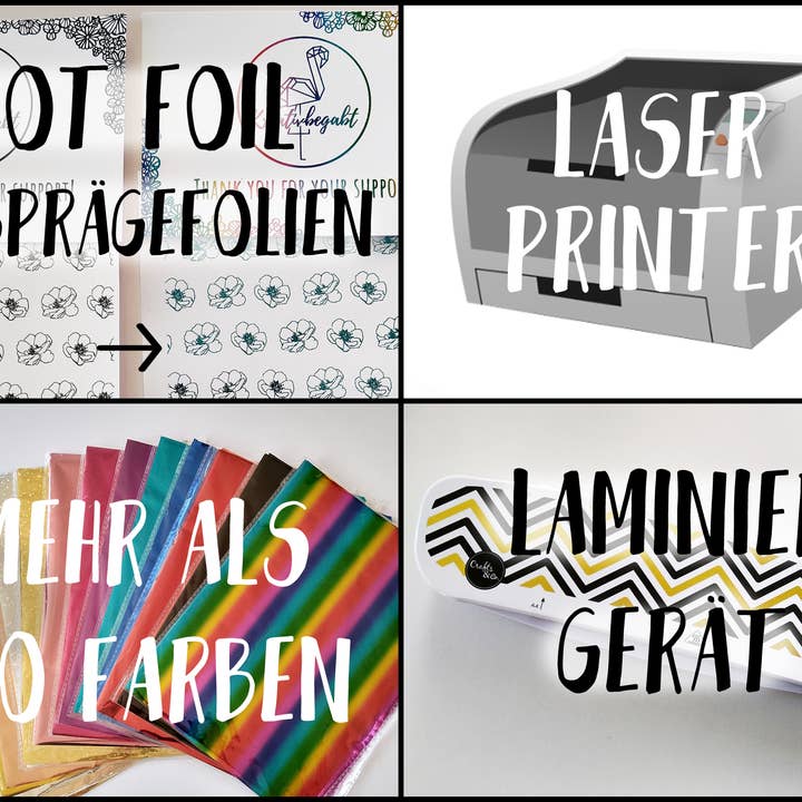 Kreativbegabt - Venta al por mayor Material para manualidades - Cobre - A4 Hot Stamping Foil Hot Foil Tóner