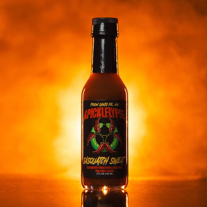 Sasquatch Sweat - AWARD WINNING - Cranberry, Mustard, & Red Chile - Mild for wholesale by Apicklelypse