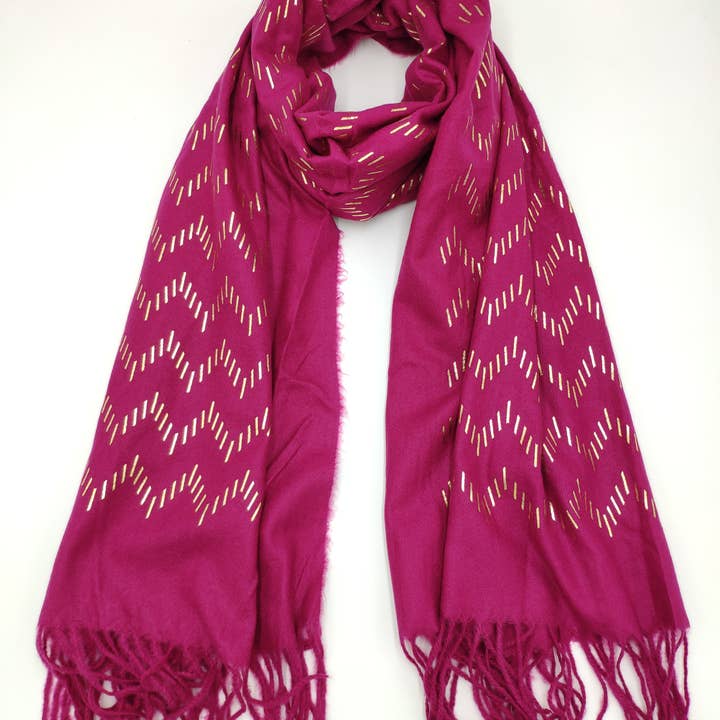 Charmant - Wholesale Scarf - Women's - Zigzag printed scarf