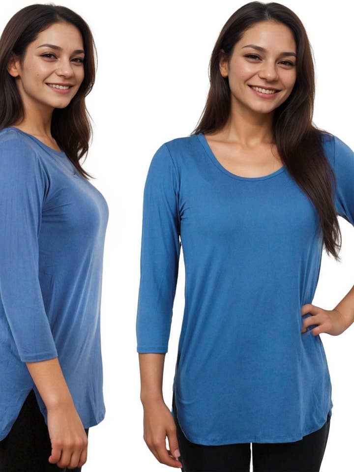 2988 - Tuniques en fibre brossée pour la vente par The Magic Scarf Company