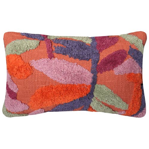 Urbane Hide – Meerkleurig Bladpatroon – Kussenhoes 30×50 cm voor wholesale door Urbane Hide