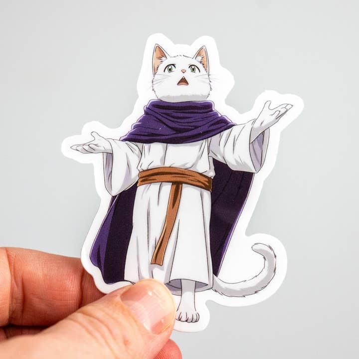 Pegatina de Gato Clérigo para venta al por mayor de We Geek Together