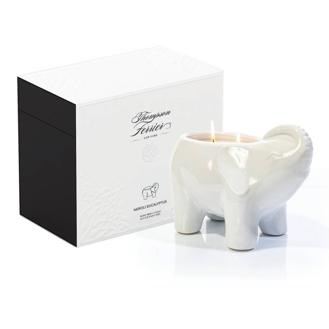 White store Elephant Candle