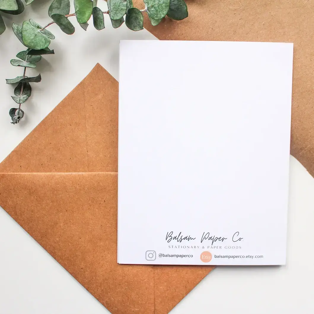 Balsam Paper Co - Wholesale Christmas Card - Boho Christmas Card - Christmas Log Cabin Greeting Card2