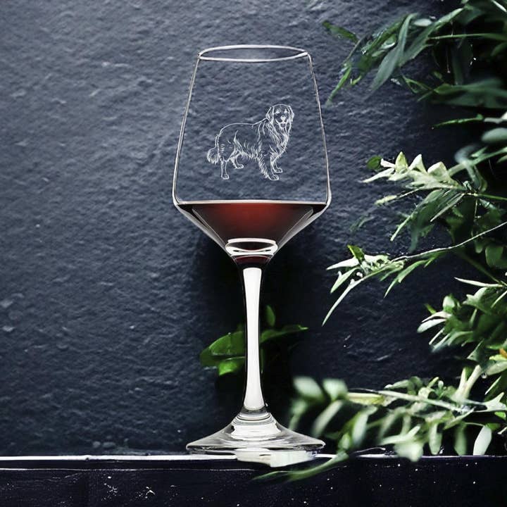 Golden Retriever 12oz Wine Glasses x4 Personalized Gift for wholesale by Texan Customs
