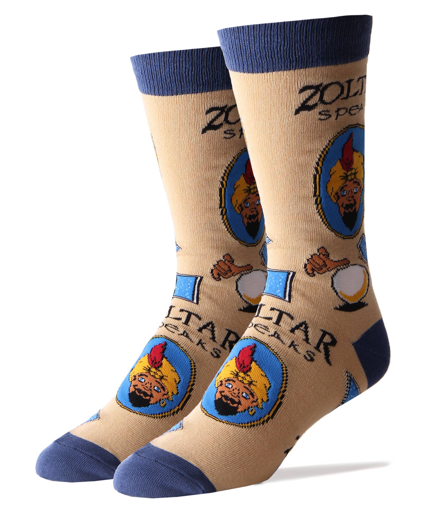Oooh Yeah/Sock It Up/Oooh Geez Slippers - Wholesale Socks - Men's - Zoltar Speaks | Men's Cotton Crew Funny Socks0