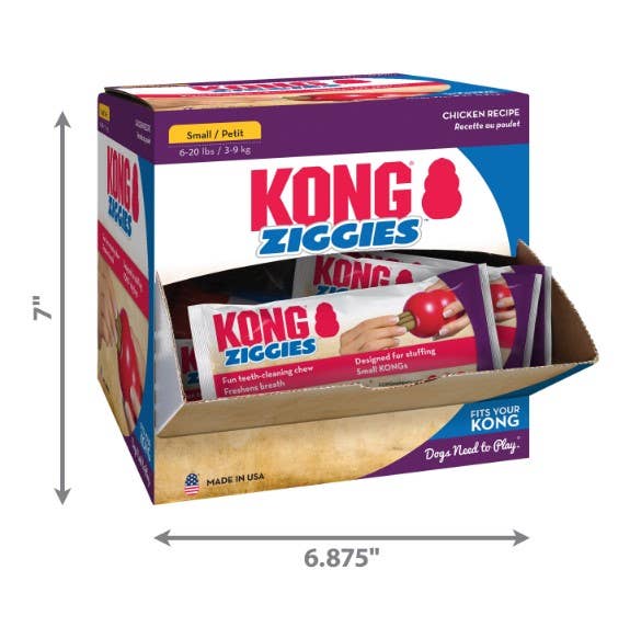 Pet Palette Distribution - Wholesale Pet Biscuit - Dog - KONG® Ziggies Cube Small