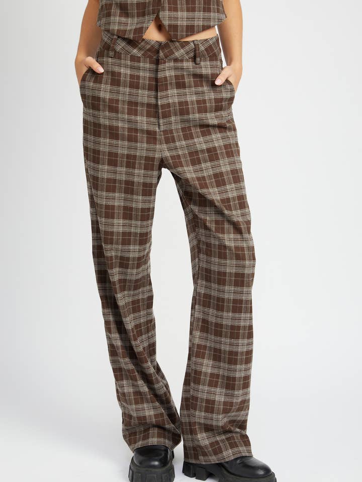 GERUITE BROEK MET HOGE TAILLE voor wholesale door Emory Park