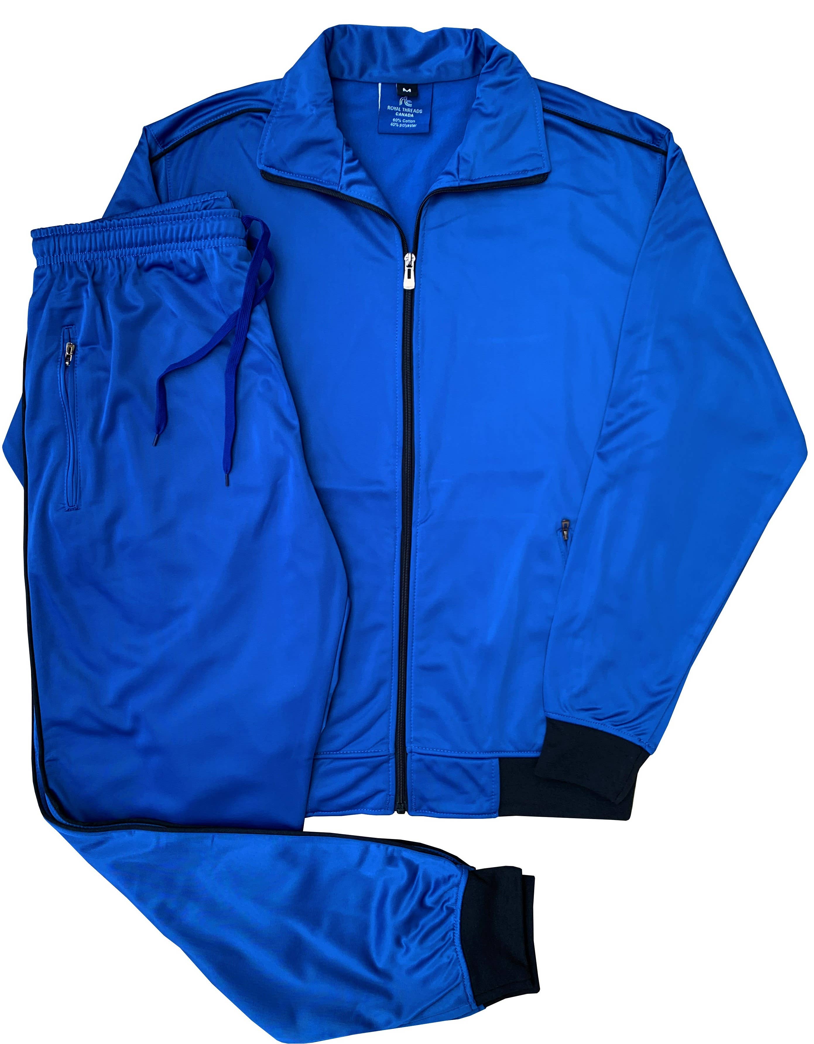 Royal Threads – Engroshandel Træningsdragt – til mænd – Mænds 2-delt Classic Solid Plain Jogger Træningsdragt