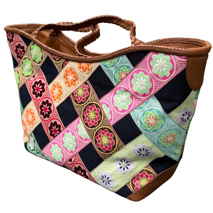 Grand Cabas Départ Zinnia Marine pour la vente par Hadley Pollet