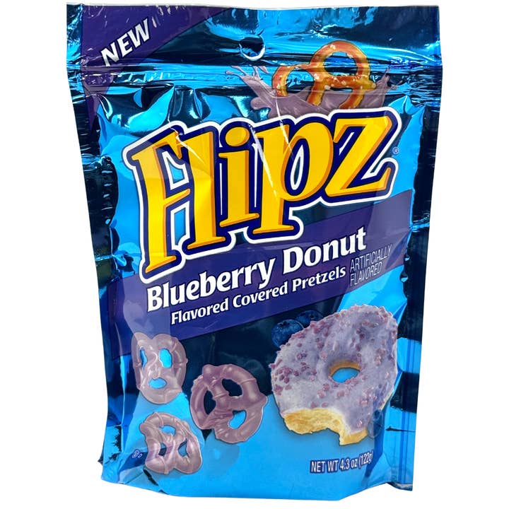Flipz Blueberry Pretzel Sup 4.3 oz Single Bag for wholesale by Shop The King