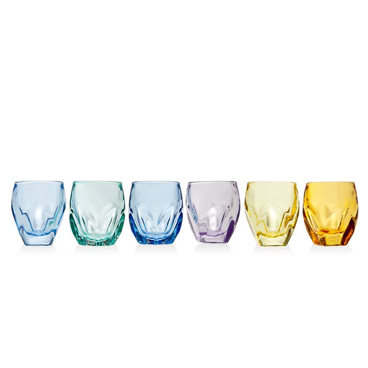 Godinger - Wholesale Shot Glass - Set of Six Colored Shot Glasses