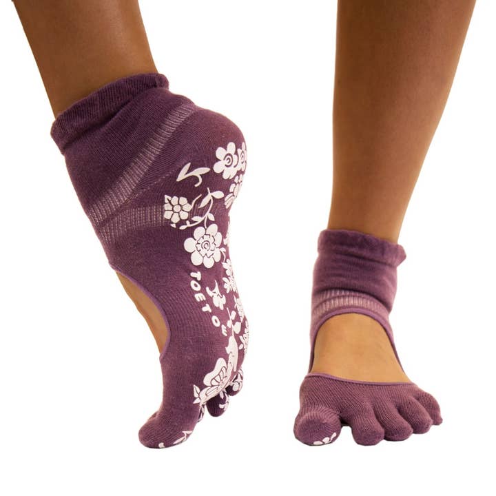 TOETOE - Wholesale Socks – Unisex - Yoga&Pilates - Anti-Slip Serene Ankle - Toe Socks5