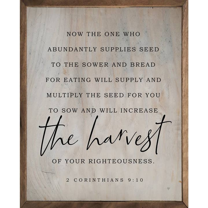 The Harvest 2 Corinthians 9 10 Whitewash for wholesale by Kendrick Home